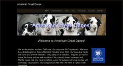 Desktop Screenshot of americangreatdanes.com