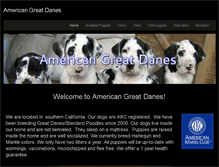Tablet Screenshot of americangreatdanes.com